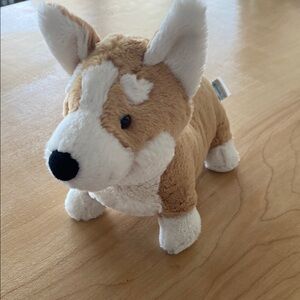 Jellycat Tan and White Stuffed Corgi